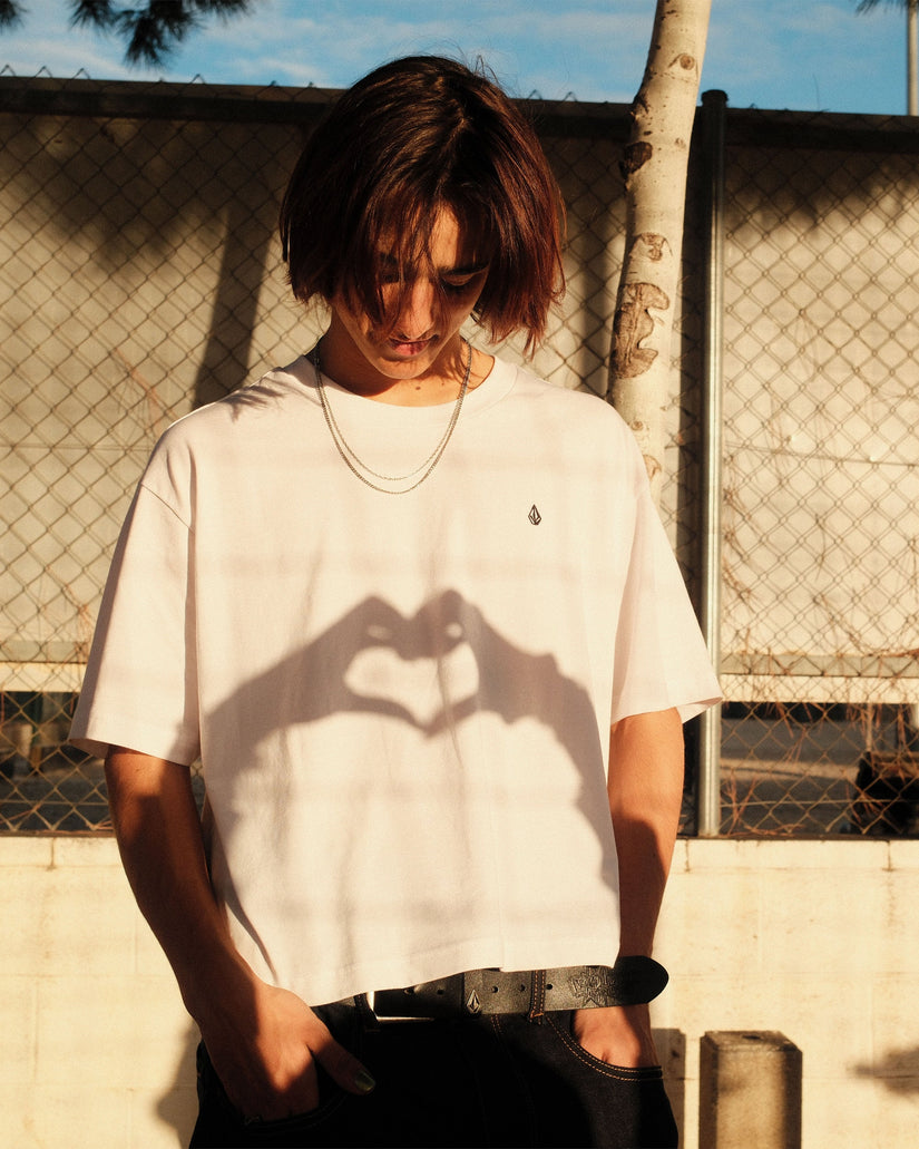 Stone Blanks Up T-Shirt - White