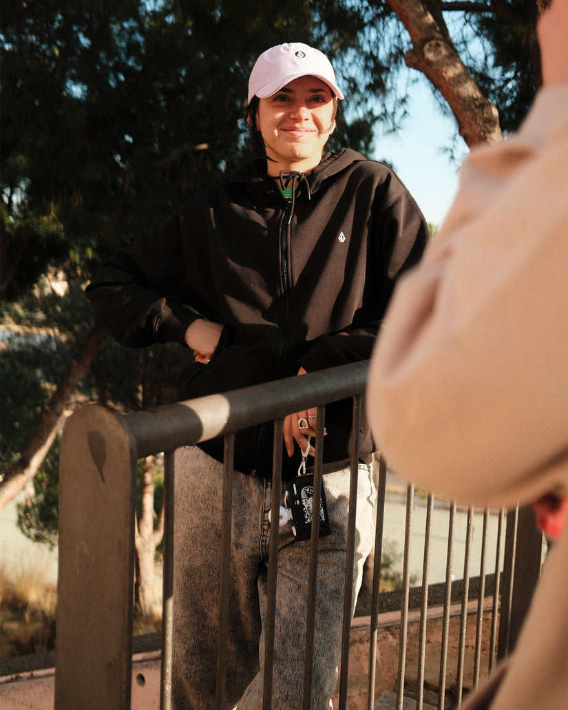 Single Stone Kapuzenjacke - Black