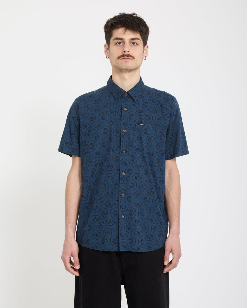 Scaler Stone Woven Hemd - Midnight Blue
