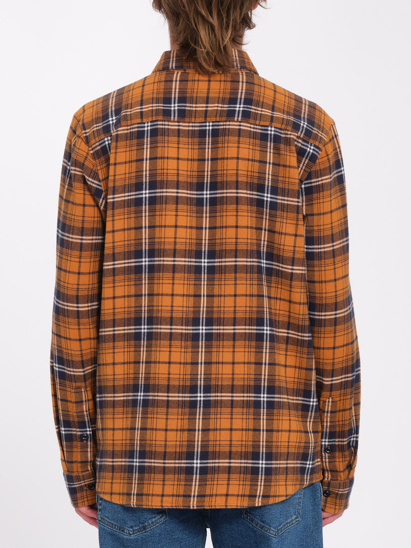 Caden Plaid Hemd - Chestnut Brown