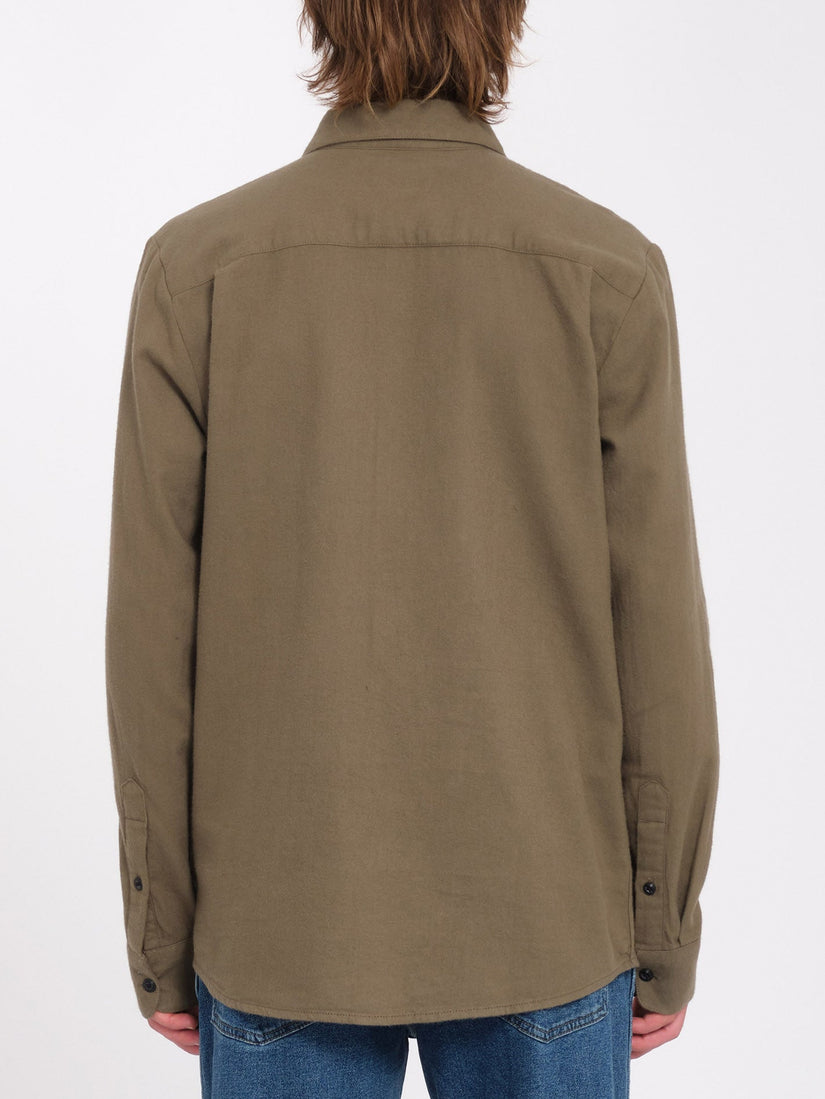 Caden Solid Hemd - Wintermoss