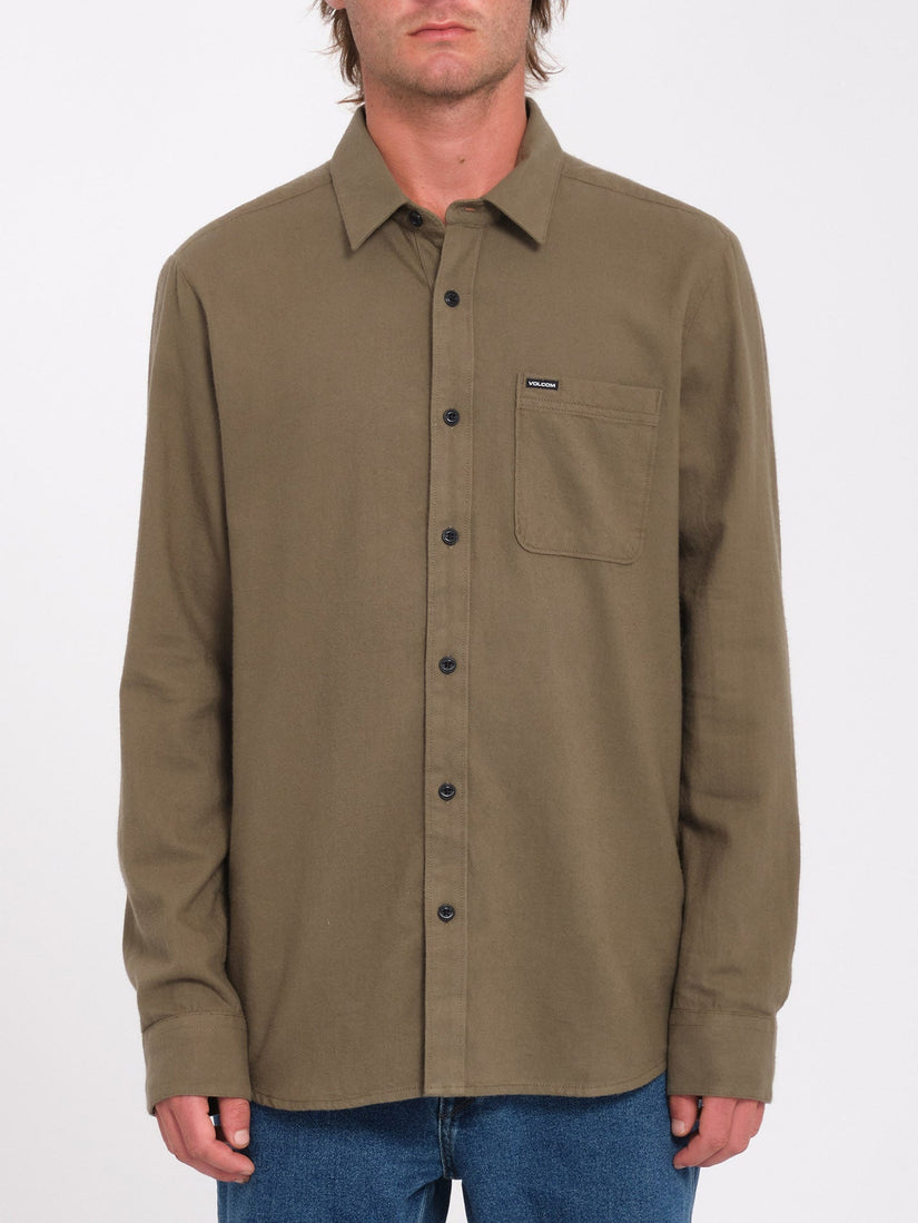 Caden Solid Hemd - Wintermoss