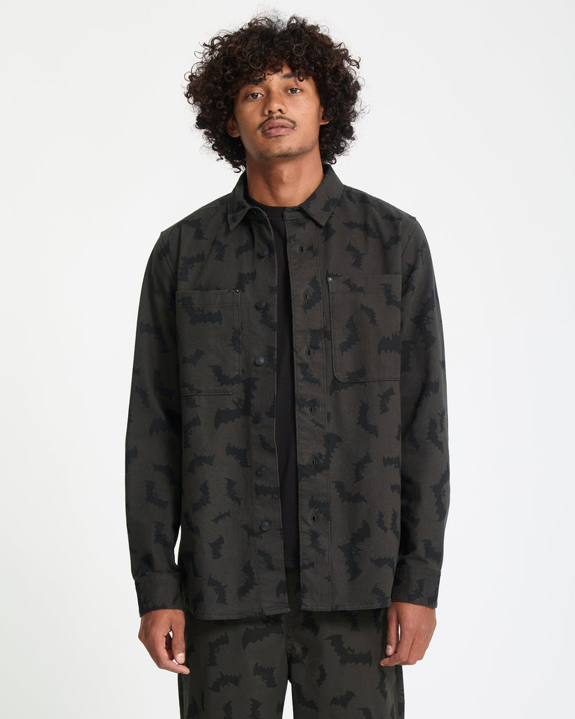J.J. Villard Hemd - Rinsed Black