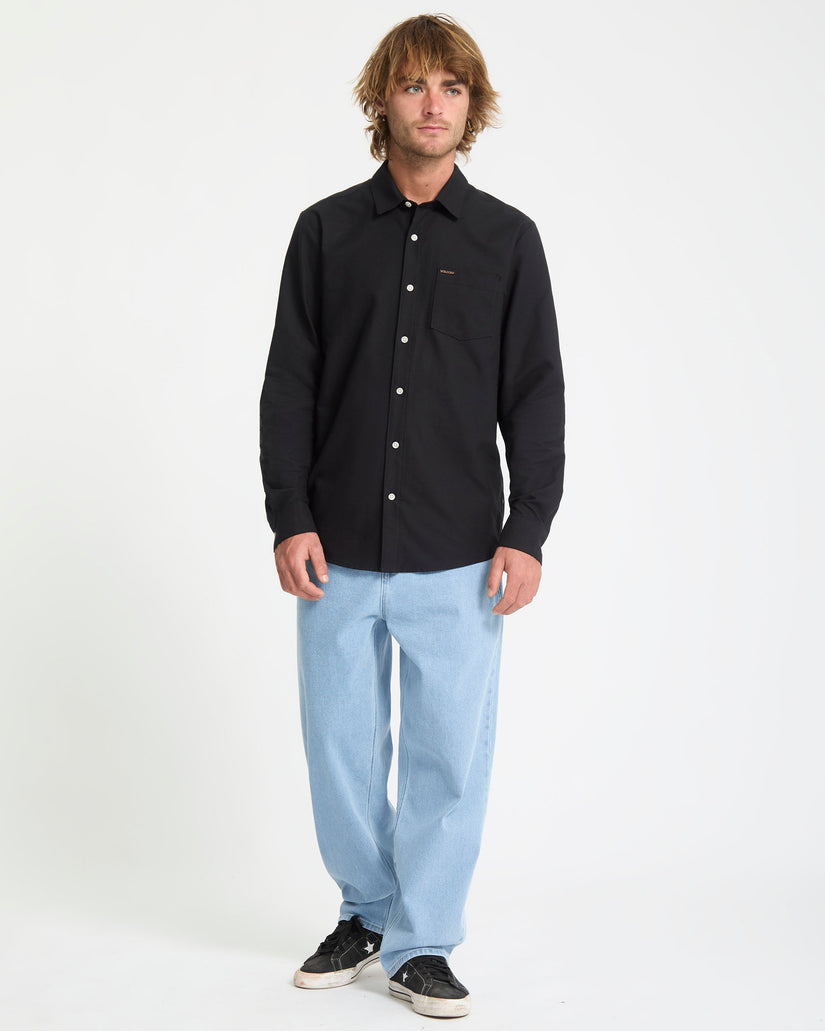 Veeco Oxford-Hemd - Black