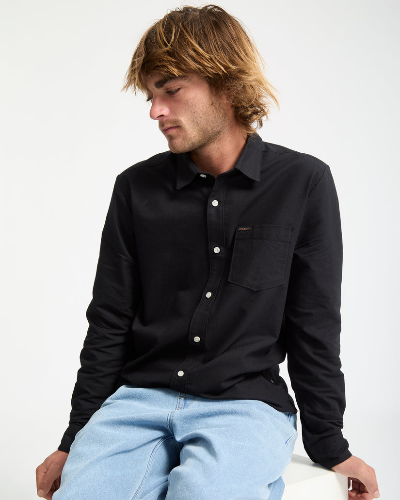 Veeco Oxford-Hemd - Black