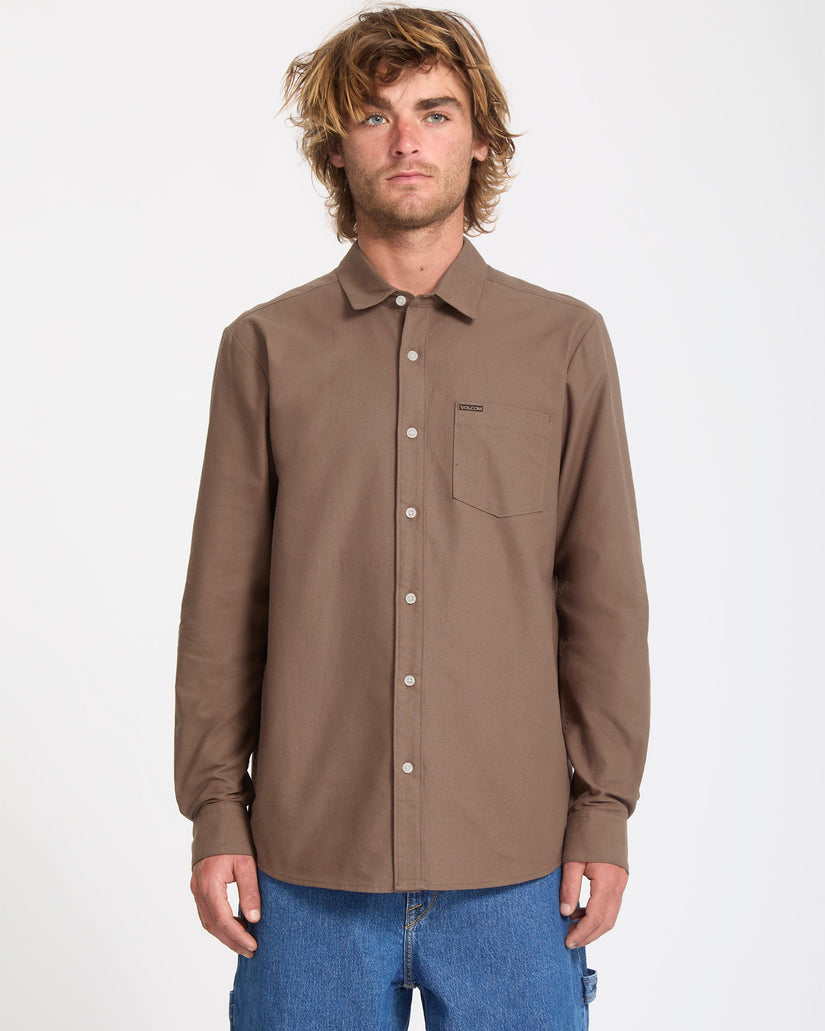Veeco Oxford-Hemd - Brown Stone