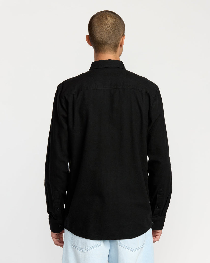 Caden Solid Hemd - Antique Black