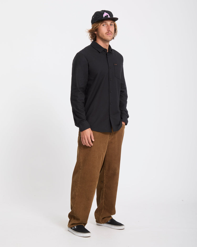 Veeco Oxford Hemd - Black