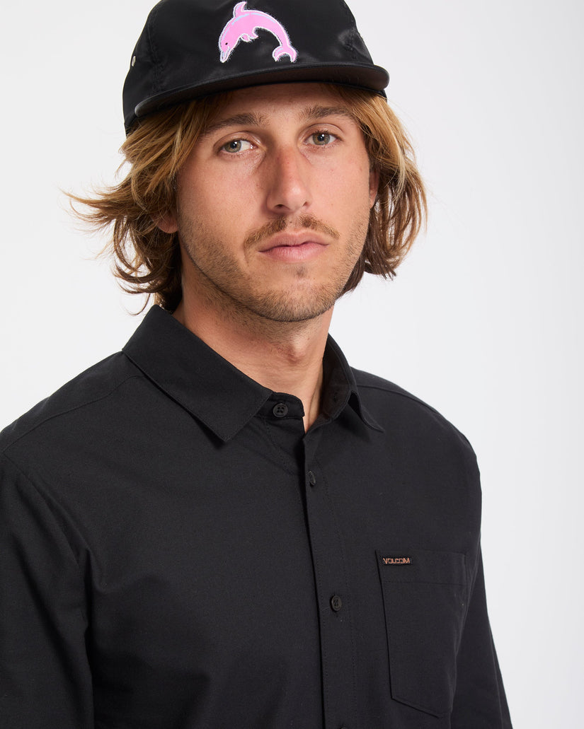 Veeco Oxford Hemd - Black