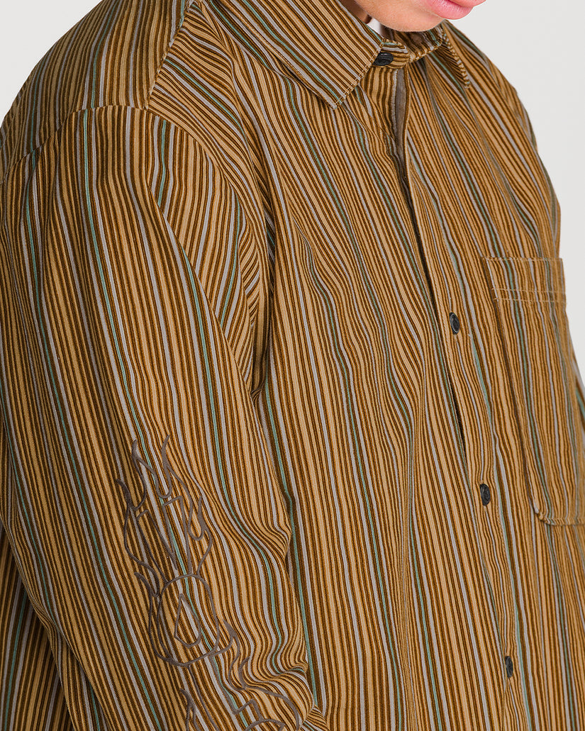 Casey Jones Corduroy Hemd - Dull Gold