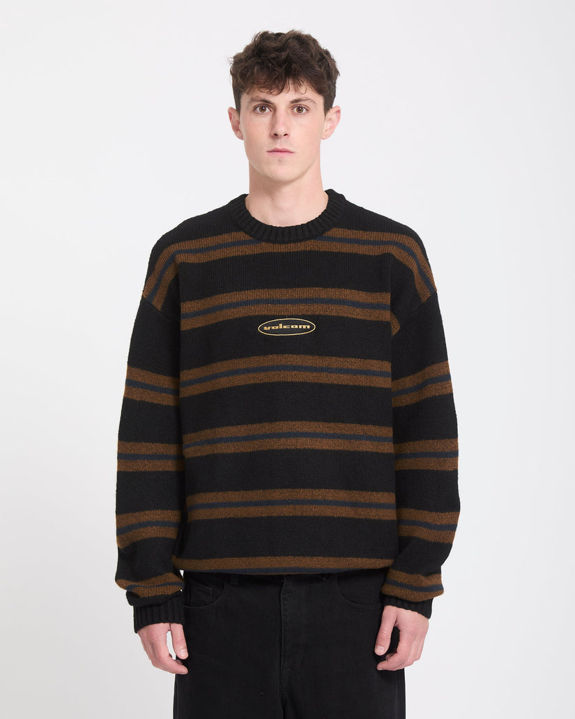 Striperstand Pullover - Black