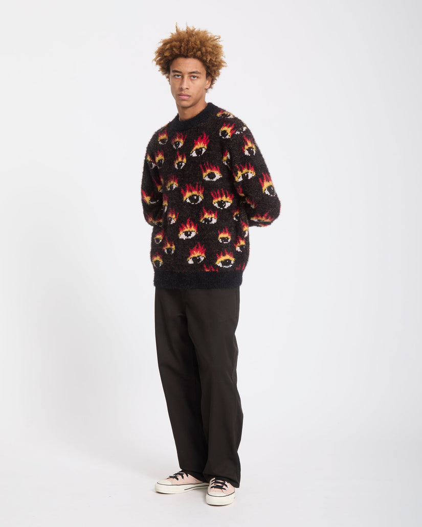 Ozzy Eyes Pullover - Black