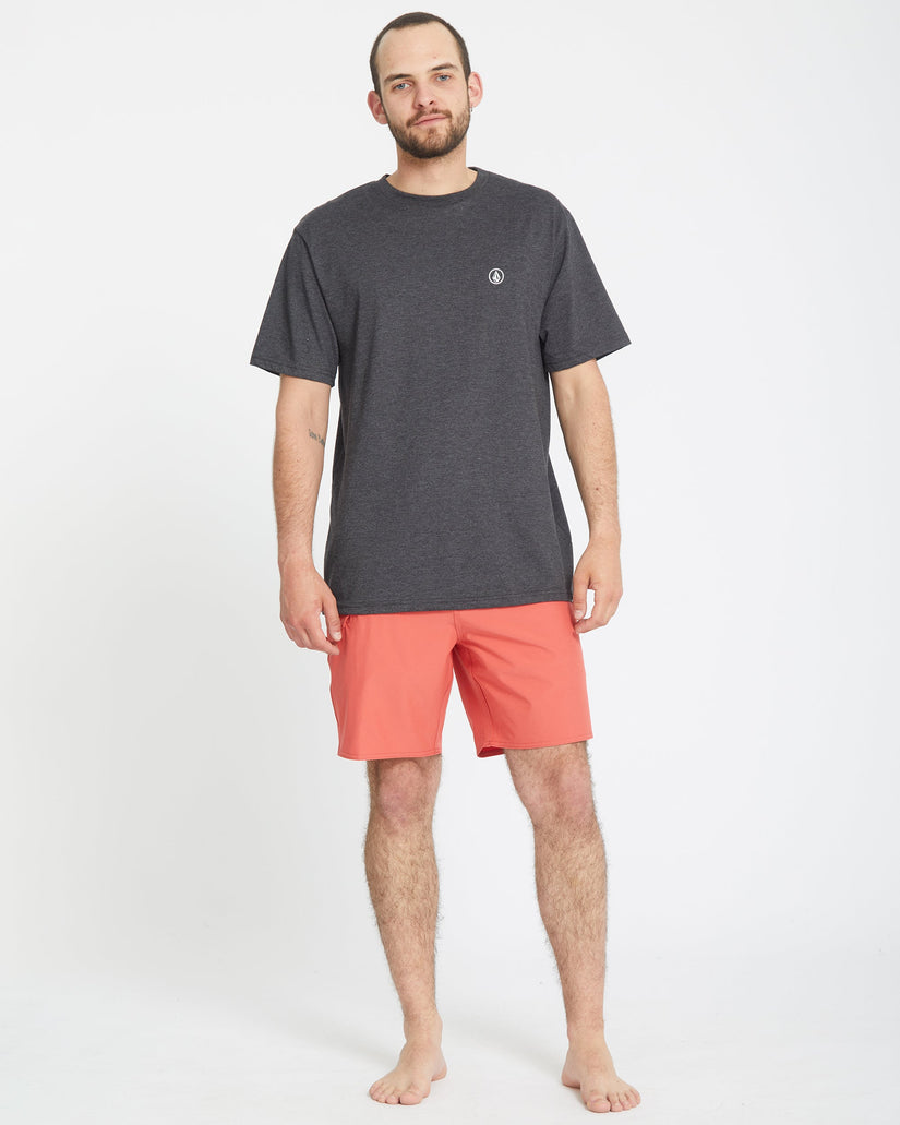 Lido Solid Mod 18" Boardshorts - CRANBERRY