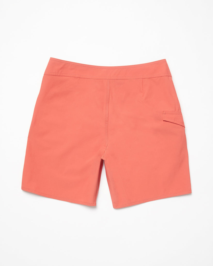 Lido Solid Mod 18" Boardshorts - CRANBERRY