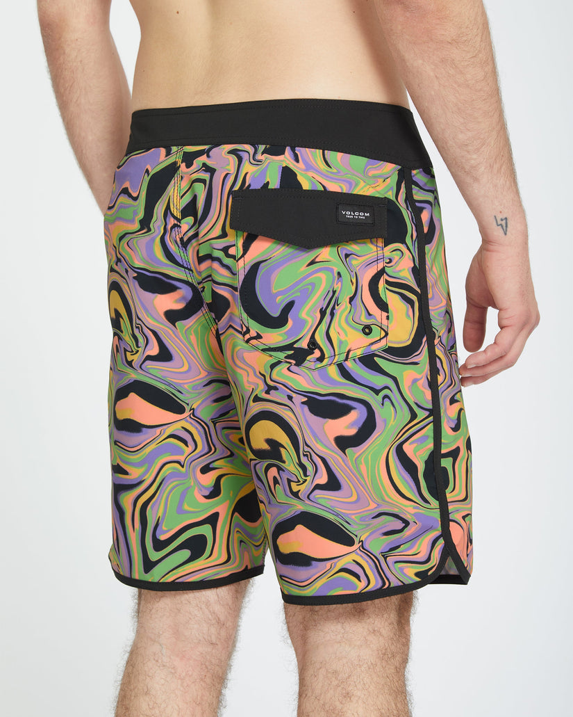 Infuse Scallop Mod 19" Boardshorts - STEEL PURPLE