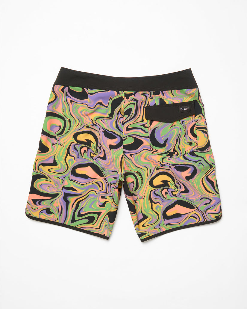Infuse Scallop Mod 19" Boardshorts - STEEL PURPLE