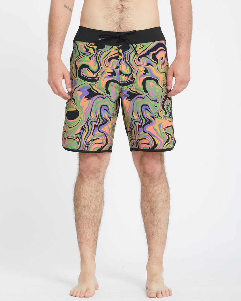Infuse Scallop Mod 19" Boardshorts - STEEL PURPLE