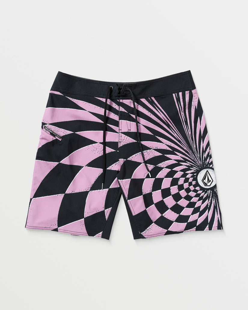 Spiral Stn Mod 20" Boardshorts - STEEL PURPLE