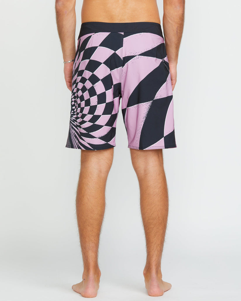 Spiral Stn Mod 20" Boardshorts - STEEL PURPLE