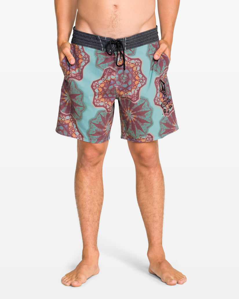 Pcs Star Shields Stoney 18" Boardshorts - Black