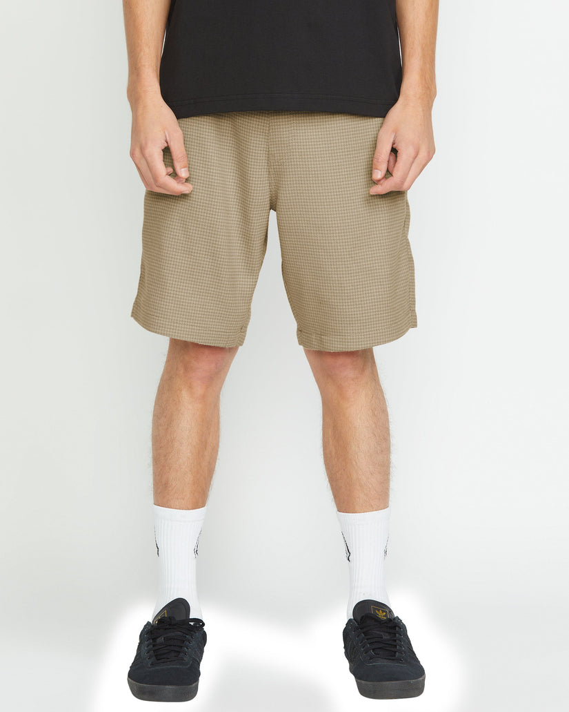 Frickin Elasticated Waist 19" Shorts - LIGHT KHAKI