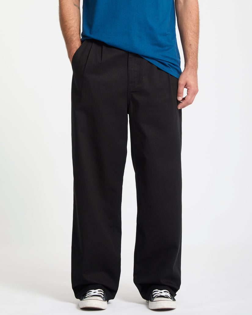 Baggos Bundfaltenhose - Black