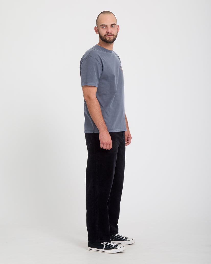 Billow Tapered Cordhose - Black