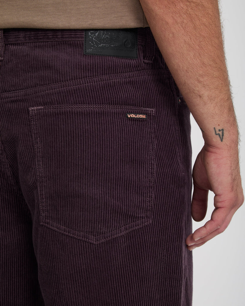 Billow Tapered Cordhose - Raisin