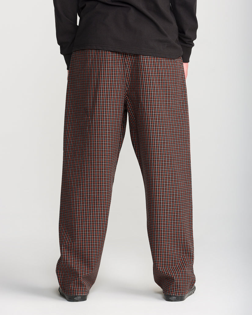 Billow Plaid Hose - Patina Brown
