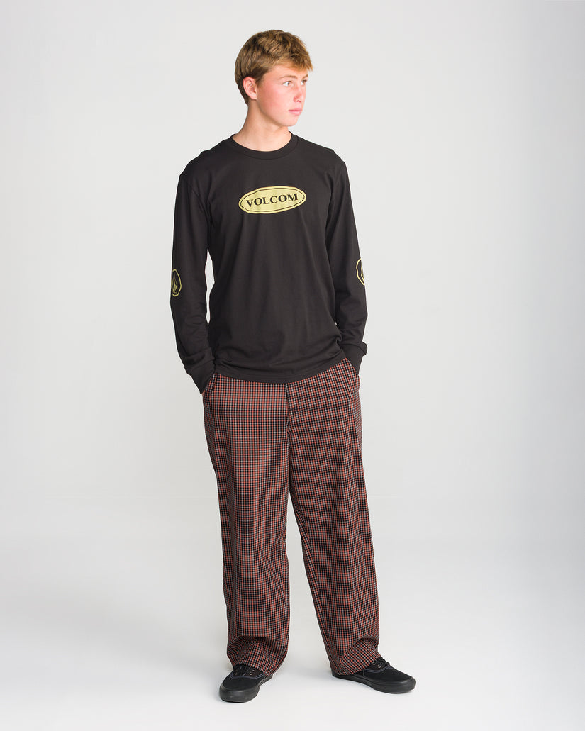 Billow Plaid Hose - Patina Brown