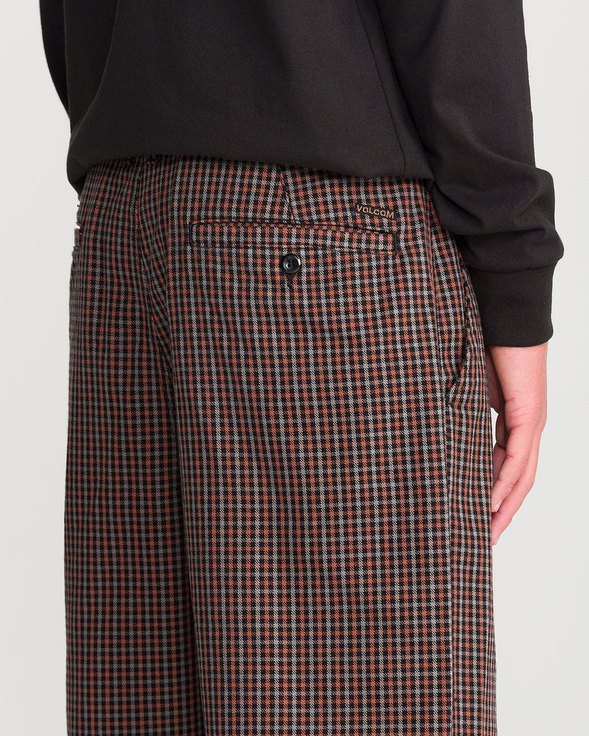 Billow Plaid Hose - Patina Brown