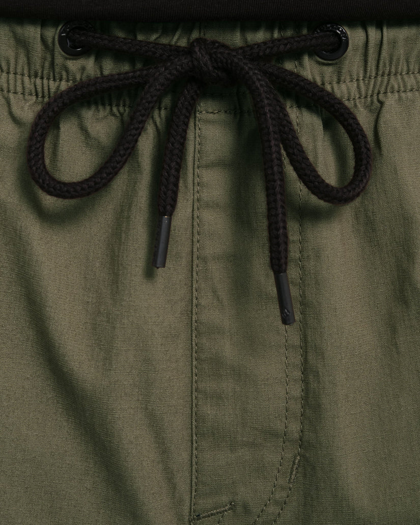 Billow Tapered Elasticated Waist Cargo - WINTERMOSS