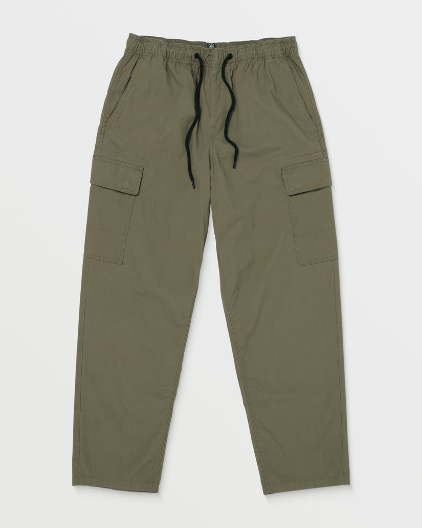 Billow Tapered Elasticated Waist Cargo - WINTERMOSS