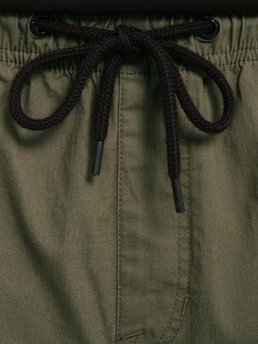 Billow Tapered Elasticated Waist Cargo - WINTERMOSS