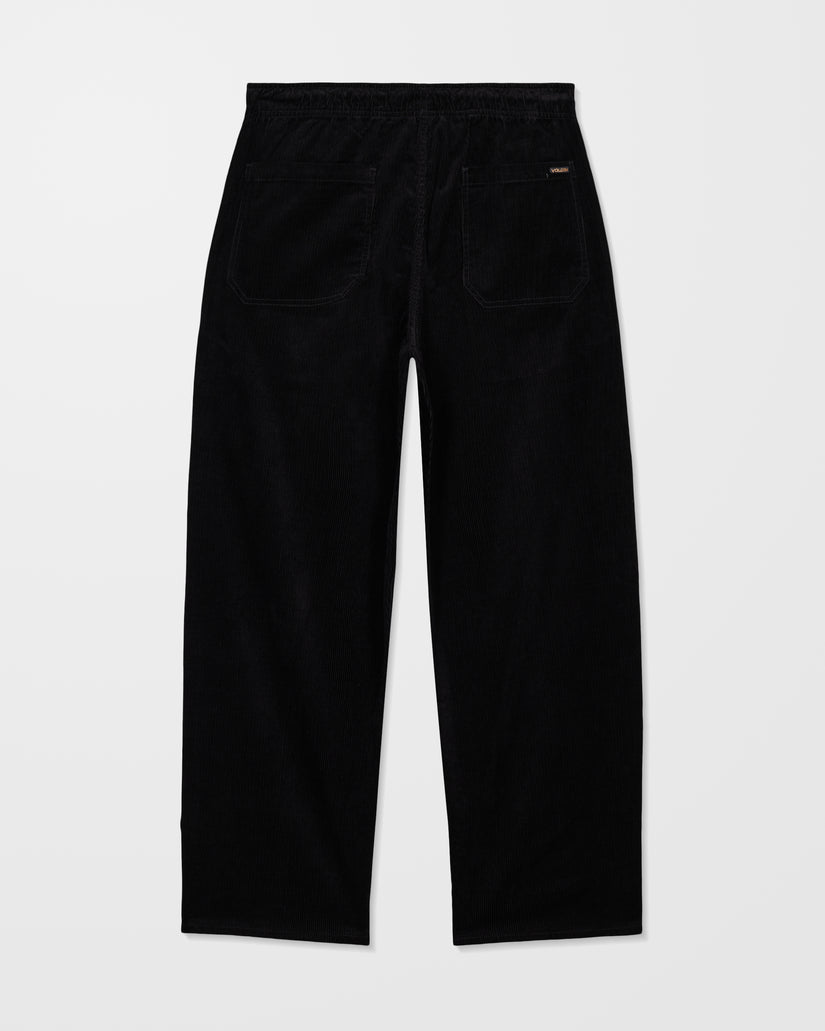 Freazy Loose Corduroy Hose - Black