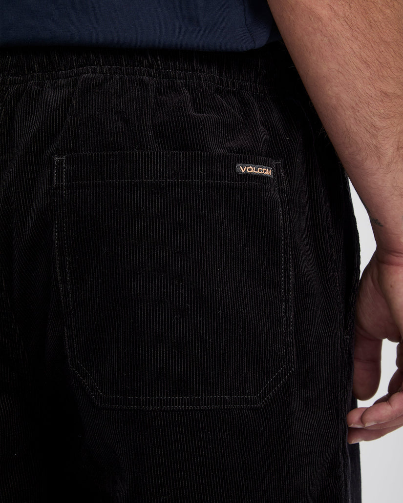 Freazy Loose Corduroy Hose - Black
