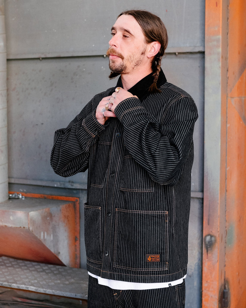 Work Dialed Jacke - Black Stripe