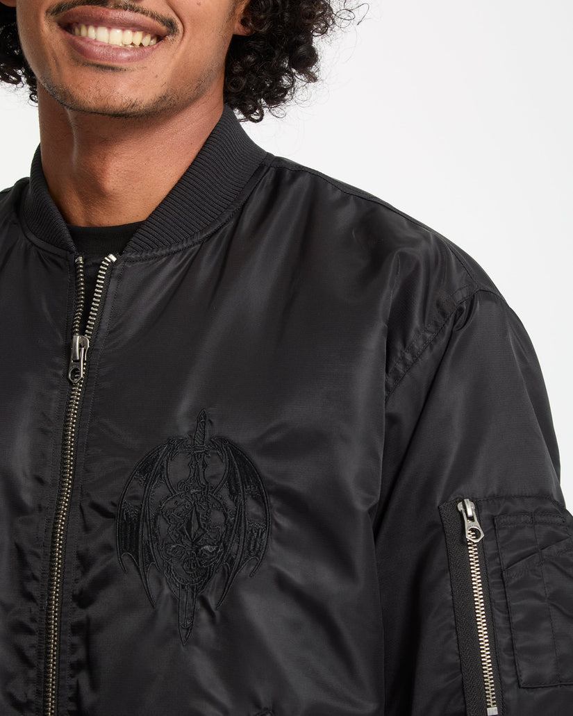 Skullarstone Bomberjacke - Black
