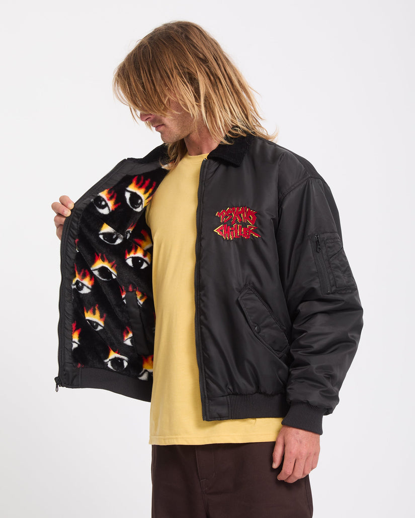Ozzy Wendbare Bomberjacke - Black