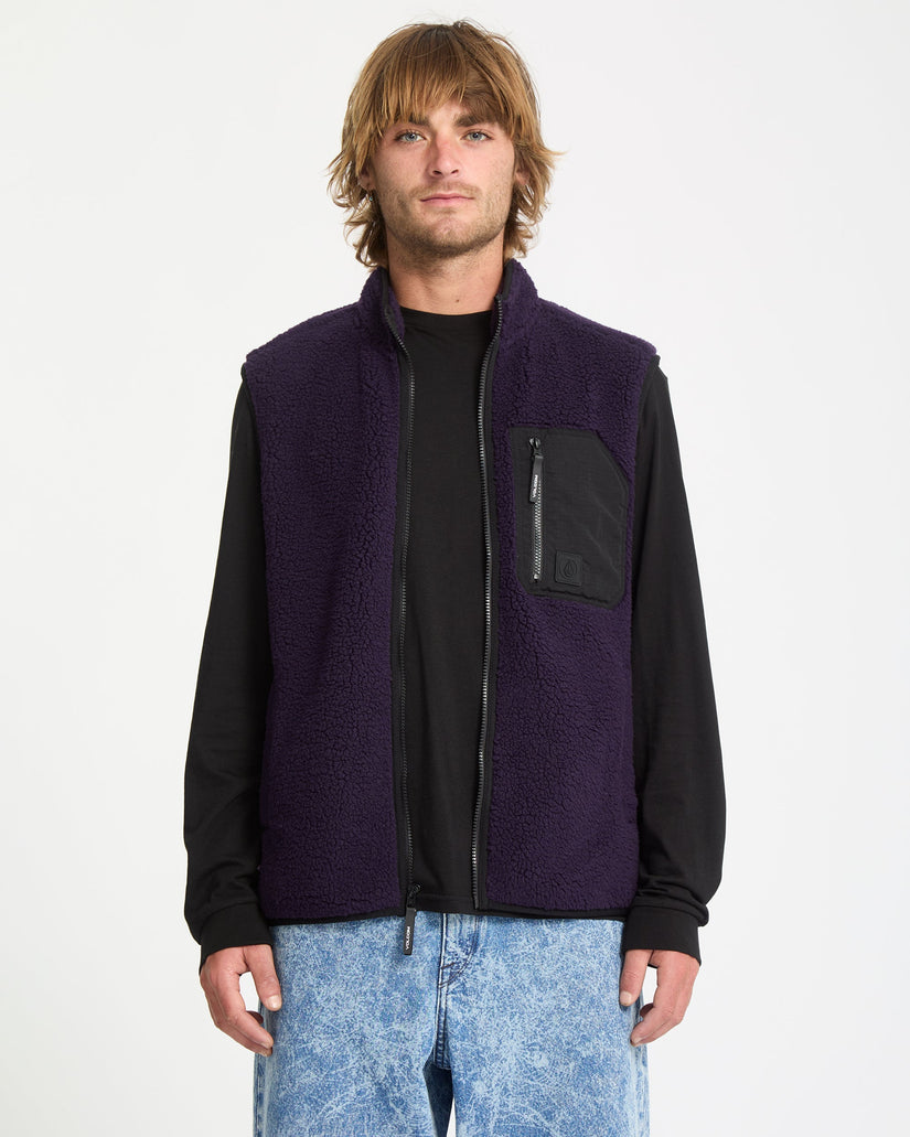 Muzzer Fuzzar Weste - Dark Purple