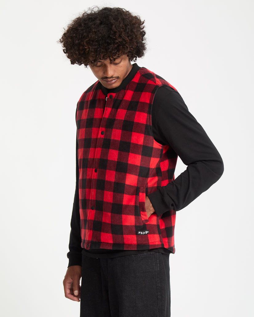 Bowered Wende-Weste - Lifeguard Red