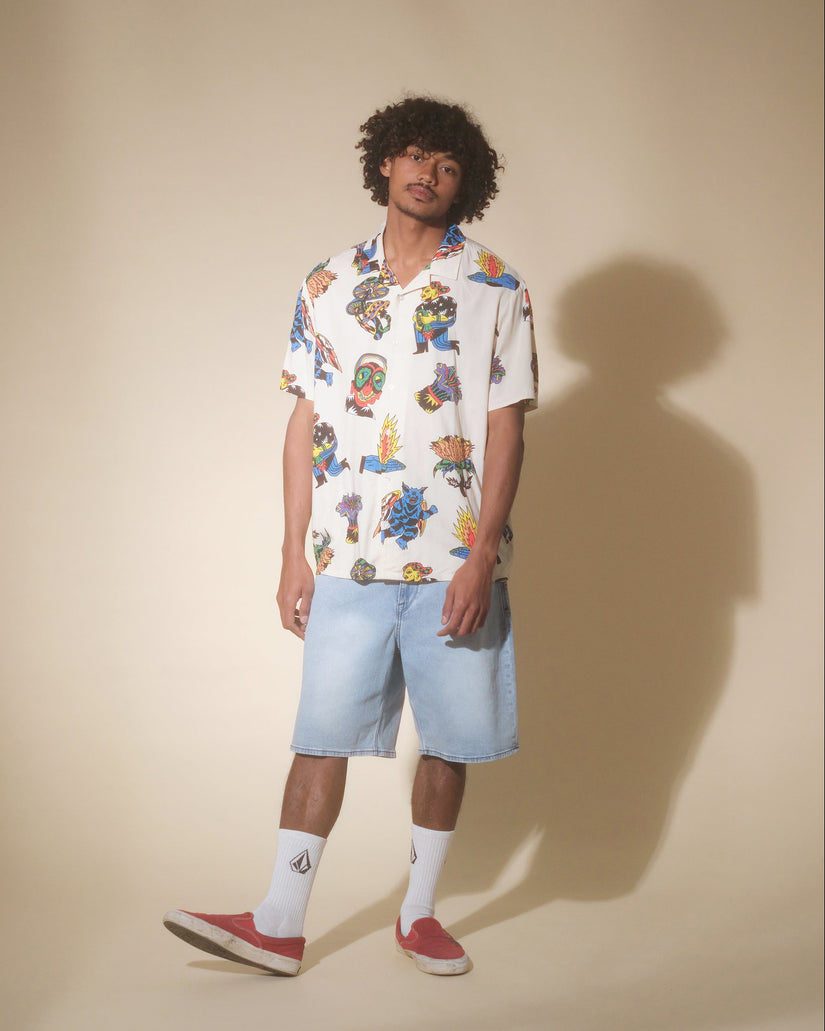 Billow Denim Shorts - DESERT DIRT INDIGO