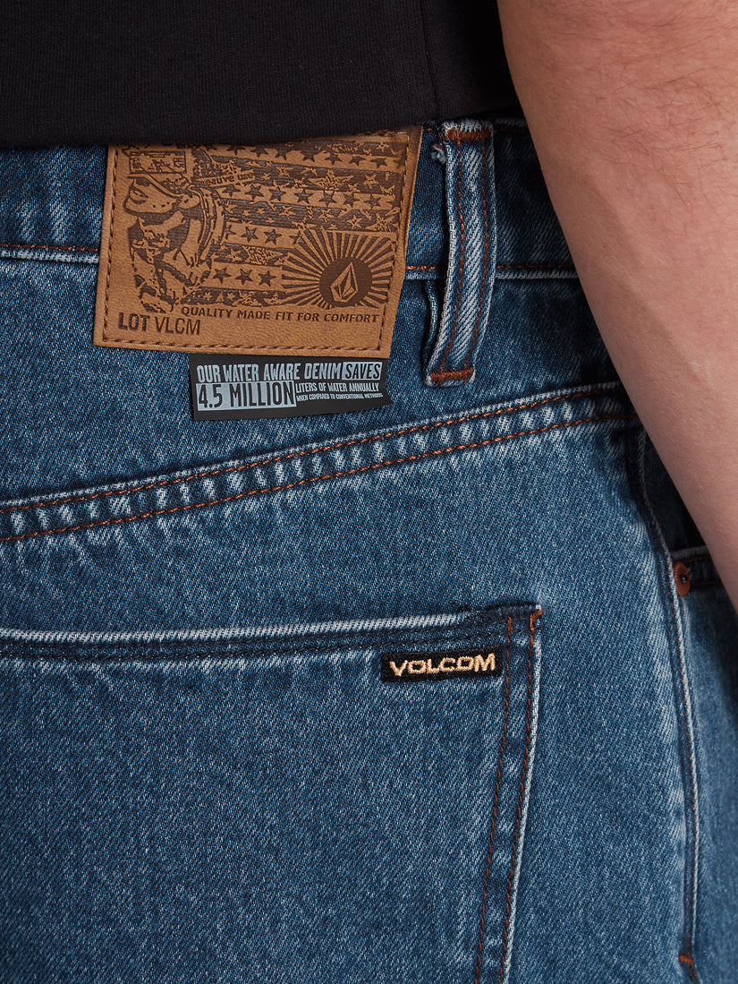 Billow Denim Shorts - INDIGO RIGIDE WASH