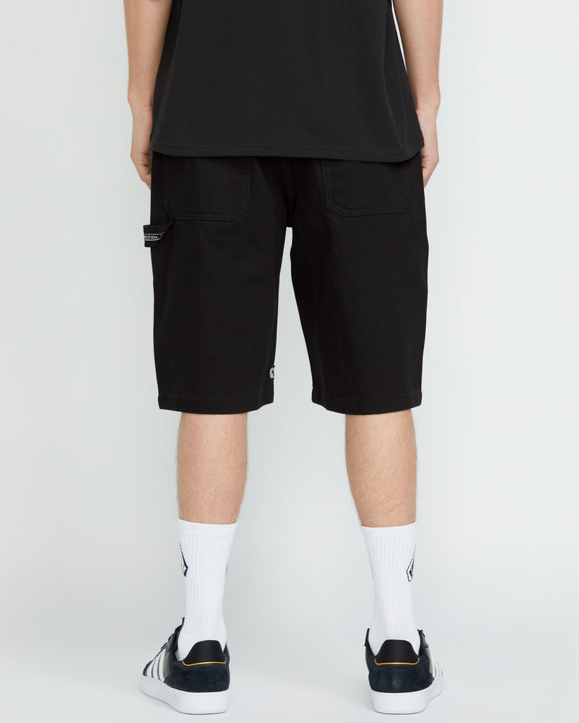 Sawhorse Denim Shorts - BLACK