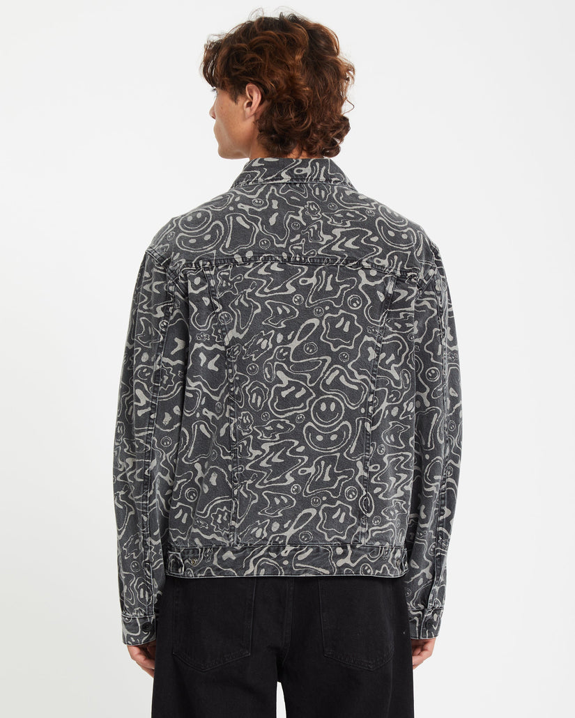 Filip Rygalski Denim Jacke - BLACK PRINT