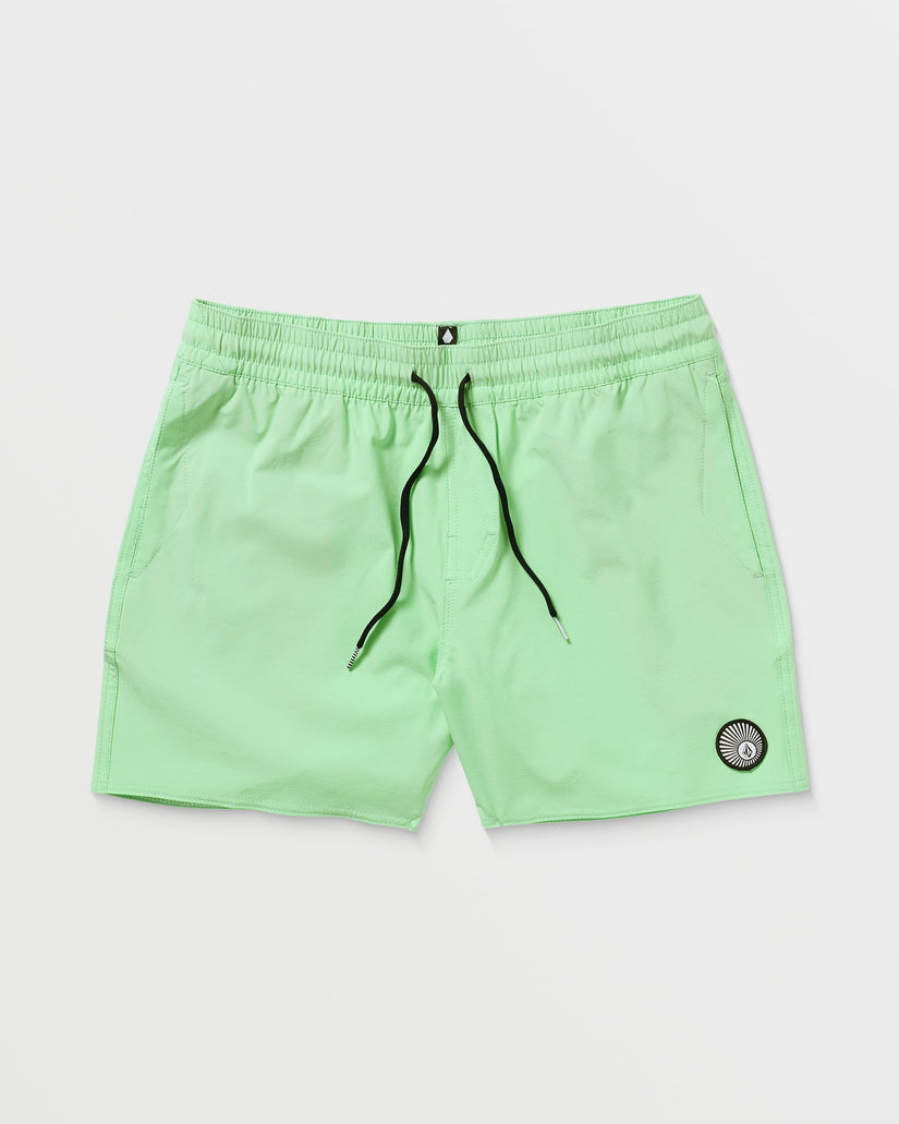 Lido Solid Trunk 16" Boardshorts - Jade Cream