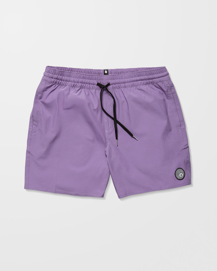 Lido Solid Trunk 16" Boardshorts - Violet