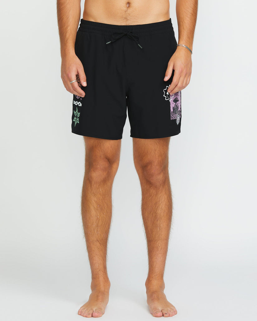 Filip Rygalski Trunk 17" Boardshorts - BLACK