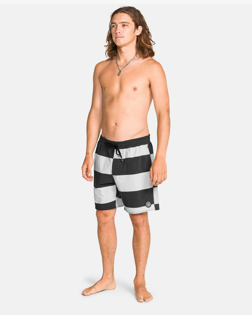 Psyche Cotton Trunk 17" Boardshorts - Black