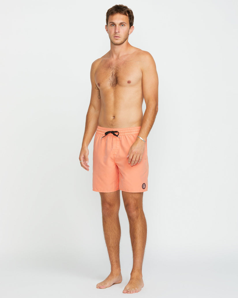 Center Trunk 17" Boardshorts - PALE PEACH